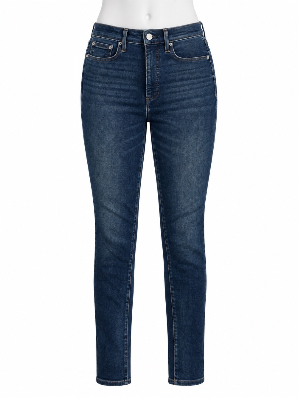 Size 27 Denim Forum Women’s The Lola High Rise Skinny Jeans Dark Blue Indigo Den